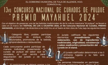 El Concurso nacional de curados de pulque “Premio Mayahuel 2024” está aquí.