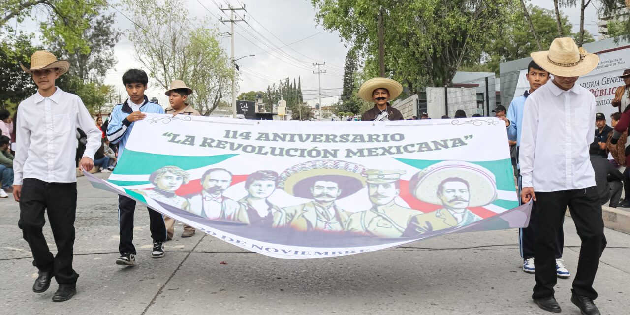 Atotonilco de Tula conmemoró el 114° aniversario del inicio de la Revolución Mexicana