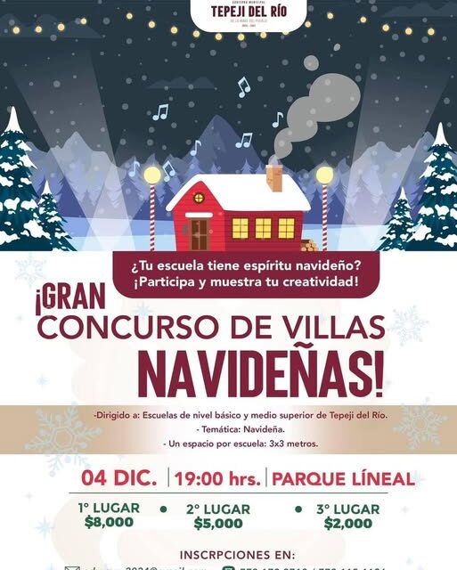 Organizan «Concurso de Villa Navideña» en Tepeji del Río