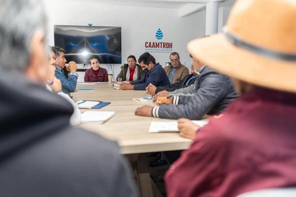 Caamtroh se reúne con representantes de los comités de agua del municipio