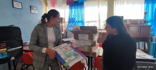 Entrega de libros en formato especial para niñas y niños con discapacidad visual Atotonilco de Tula