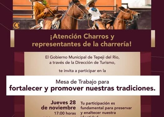 Atención charros y representantes de la charrería