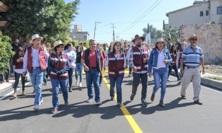 Inauguran pavimentación asfáltica de la calle 16 de Enero de la comunidad de Cañada.