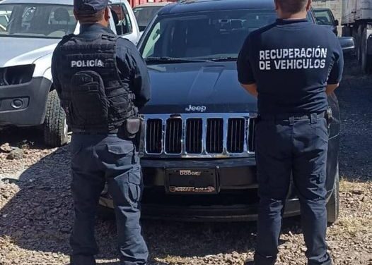 Aseguran en Tepeji del Río, una camioneta con alteración en sus medios de identificación