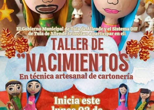 Invitan a participar en el “Taller de nacimientos” en técnica artesanal de cartonería.