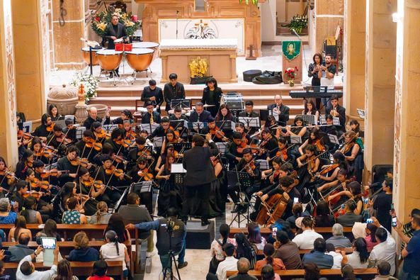 Tepeji del Río brilla en el concierto sinfónico Orquestas Unidas por la Paz