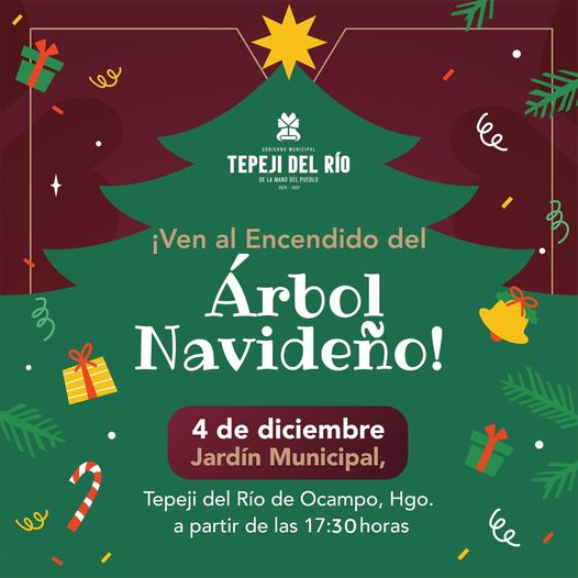 Encendamos el Espíritu de la Navidad en #TepejiDelRío