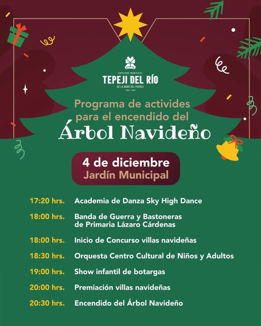 Encendamos el Espíritu de la Navidad en #TepejiDelRío