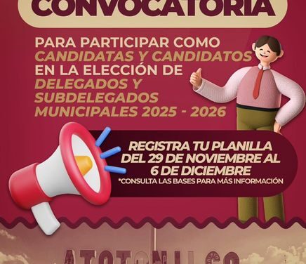 Por concluir registros para cambio de delegadas y delegados en Atotonilco de Tula