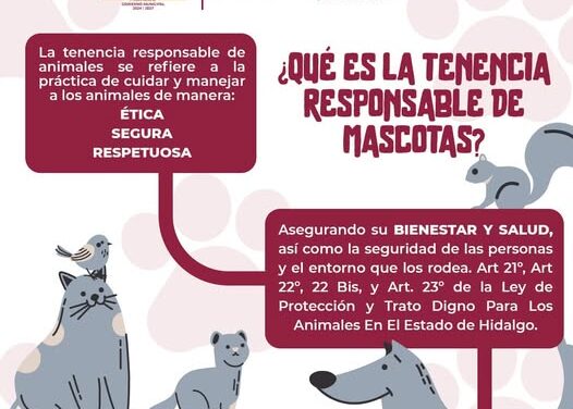 Fomentan la tenencia responsable de mascotas en Tula de Allende