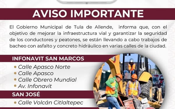 Aviso importante Tula de Allende