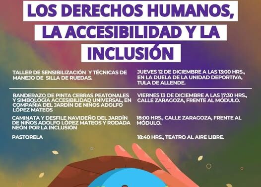 Organizan «Primer Festival en pro de los Derechos Humanos, la Accesibilidad y la Inclusión” en Tula de Allende
