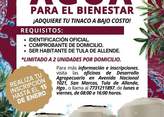 ¿Ya tienes tu tinaco a bajo costo?