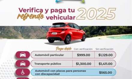 Mantente al día con tu refrendo vehicular 2025.