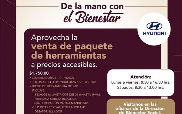 Inicia el programa “De la Mano con el Bienestar”