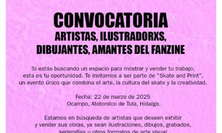 Invitación al Evento «Skate and Print» en Atotonilco de Tula