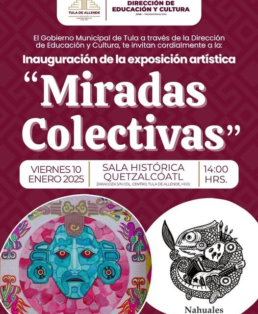 Te esperamos el próximo viernes para inaugurar juntos la exposición artística “Miradas colectivas