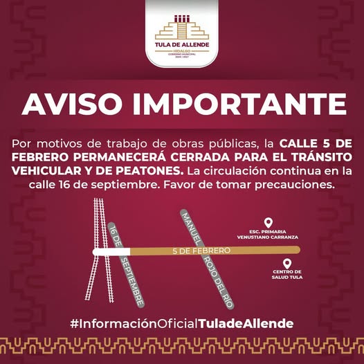 Aviso a la población tulense