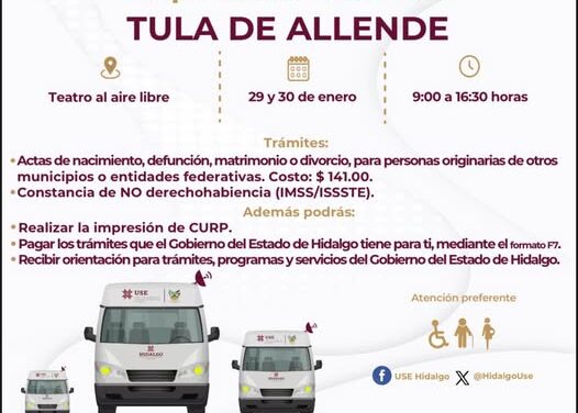 Volvieron las Unidades Móviles a Tula de Allende