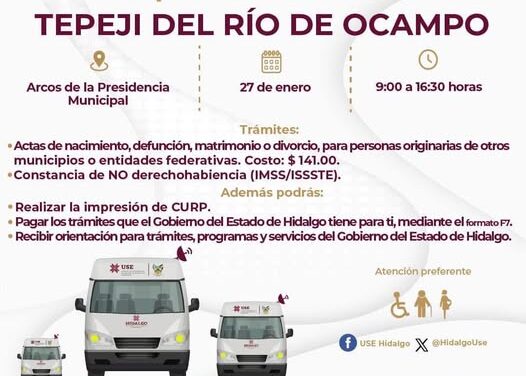 La Unidad General de Servicios Estatales estará instalada en la presidencia de Tepeji