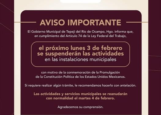 Aviso Importante