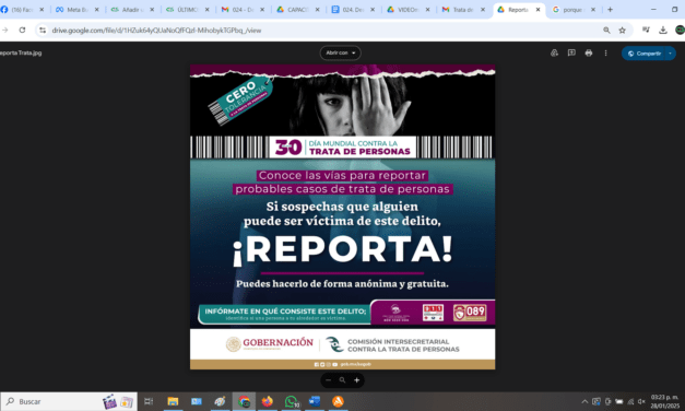 Mereces vivir en un país con #CeroToleranciaALaTrataDePersonas. 