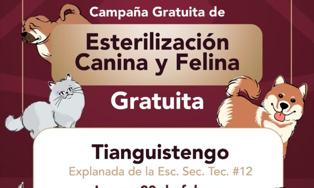 El gobierno municipal invita a la campaña #GRATUITA de esterilización canina y felina