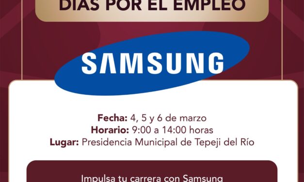 Gobierno de Tepeji invita a la Jornada “Días por el Empleo”