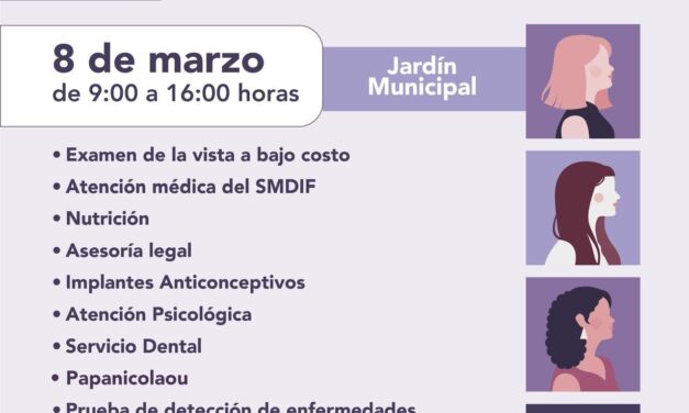 Servicios de salud como parte de las actividades del 8M en Tepeji del Río