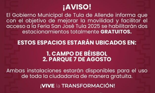 AVISO GOBIERNO DE TULA DE ALLENDE