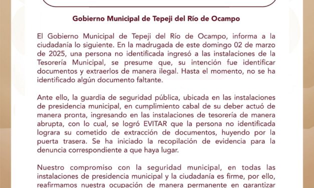 Comunicado oficial: