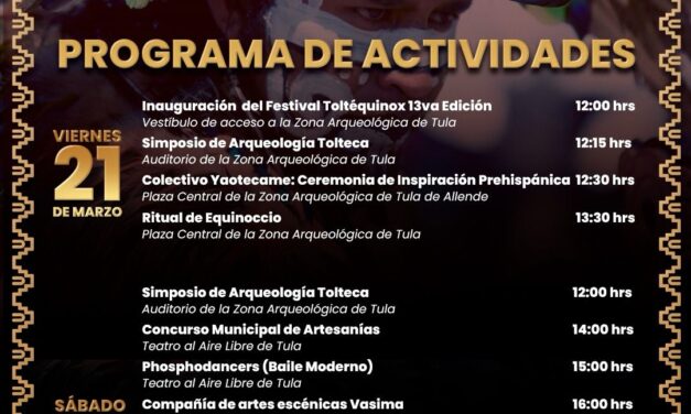 Programa oficial Toltéquinox 13va edición