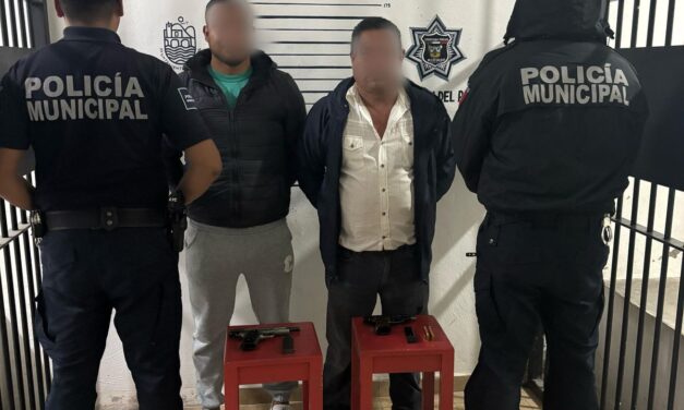 Detienen a dos individuos con armas de fuego en San Buenaventura