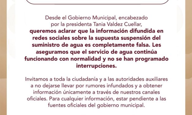 COMUNICADO OFICIAL TEPEJI DEL RÍO
