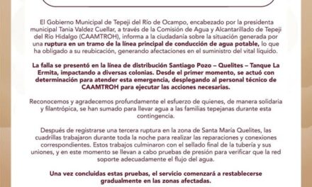 Comunicado. #TepejiDelRío