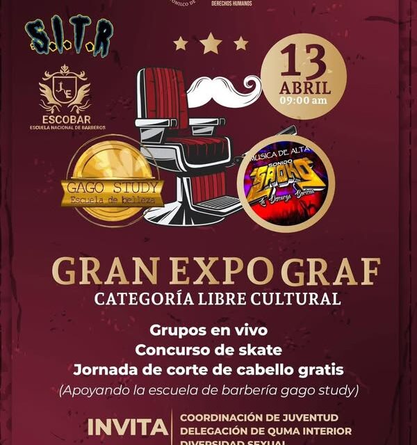 Invitan a toda la comunidad a participar en la Gran Expo Graf – Categoría Libre Cultural en Atotonilco de Tula