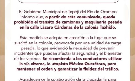 #Comunicado #TepejiDelRío