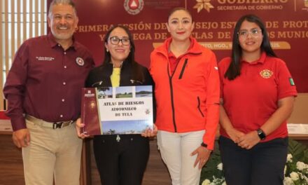 Atotonilco de Tula recibe su Atlas de Riesgo, herramienta clave para la protección de la población y el bienestar de sus comunidades