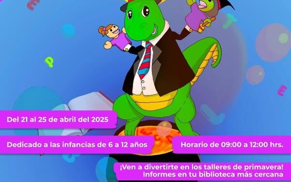 Diviértete en la boblioteca de Tula de Allende con los talleres que tienen para la niñez