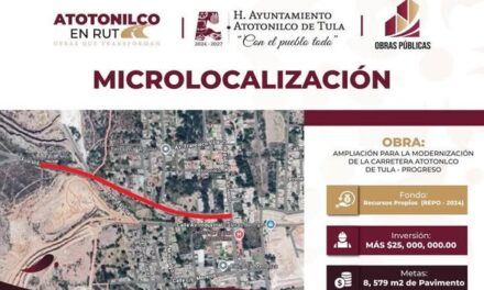 Aviso a la población de Atotonilco de Tula