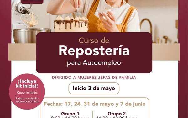 Impartirán curso de repostería para fomentar el autoempleo en Tepeji
