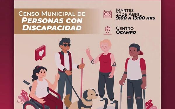 Realizarán 𝘾𝙚𝙣𝙨𝙤 𝙈𝙪𝙣𝙞𝙘𝙞𝙥𝙖𝙡 𝙙𝙚 𝙋𝙚𝙧𝙨𝙤𝙣𝙖𝙨 𝙘𝙤𝙣 𝘿𝙞𝙨𝙘𝙖𝙥𝙖𝙘𝙞𝙙𝙖𝙙 en Atotonilco de Tula