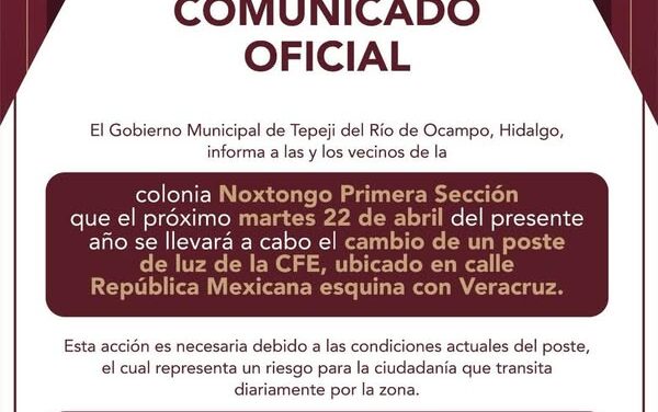 #Comunicado #TepejiDelRío