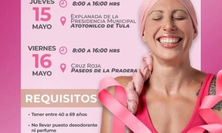 Habrá mastografías gratuitas en Atotonilco de Tula