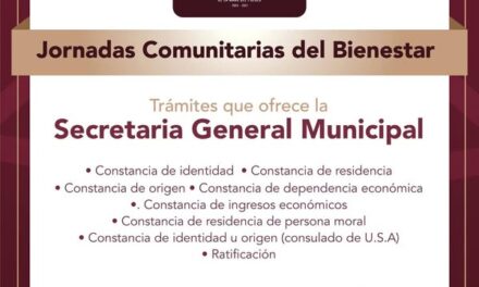 LA JORNADA COMUNITARIA DEL BIENESTAR Llega a Cantera de Villagrán
