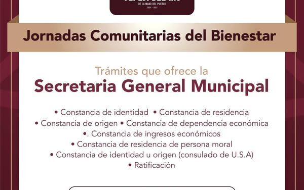 LA JORNADA COMUNITARIA DEL BIENESTAR Llega a Cantera de Villagrán