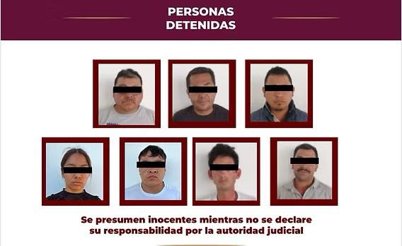 En #TulaDeAllende aseguran armas de fuego, chalecos balísticos, cartuchos útiles, narcóticos, vehículos y especies animales; hay 7 personas detenidas.