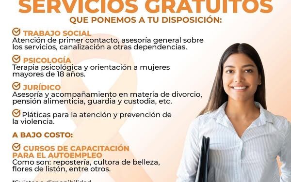 Acércate a la Instancia para el Desarrollo de las Mujeres de #TulaDeAllende y conoce los servicios que tiene para ti.