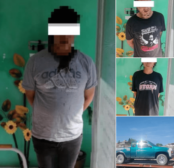 Policía Municipal de Atotonilco de Tula recupera vehículo robado y detiene a tres presuntos responsables