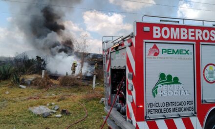 ACTÚAN CORPORACIONES DE EMERGENCIA ANTE INCENDIO EN PARQUE INDUSTRIAL DE TEPEJI DEL RÍO